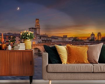 Verona, Ponte Scaligero, Italië