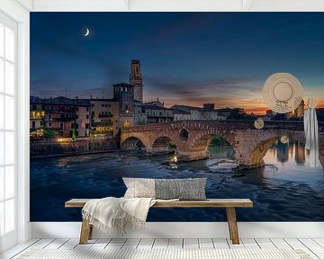 Verona, Ponte Scaligero, Italië
