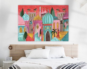Pink Oriental city of Bethlehem by Caroline Bonne Müller