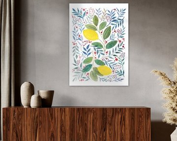 When life gives you lemons | Aquarel schilderij