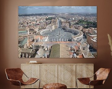 Vue sur Rome depuis la basilique Saint-Pierre sur Mike Bos