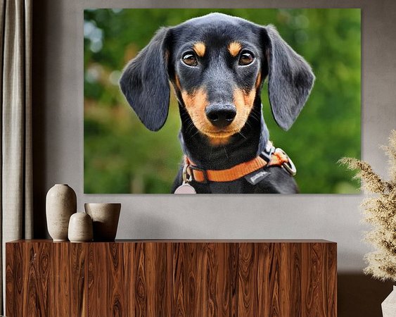 Example of the artwork in a room