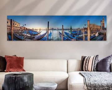 Venedig Piazza San Marco mit Gondeln am Gran Canal. von Voss Fine Art Fotografie