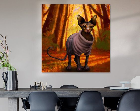 Example of the artwork in a room