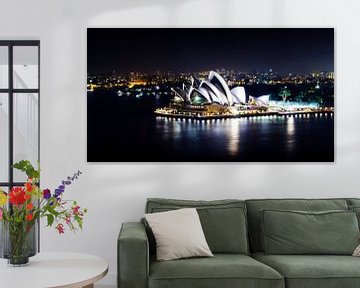 Sydney Opera House in Australië | nachtfoto