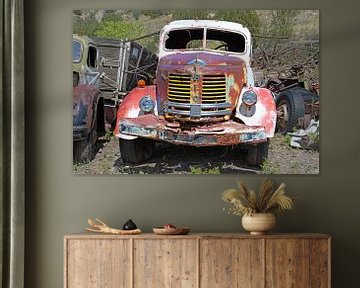 Voitures et camions anciens à Hayes Arizona USA sur Willem van Holten