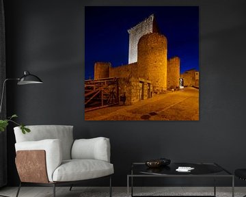 Castle of Miranda del Castanar late in the evening by Joost Adriaanse