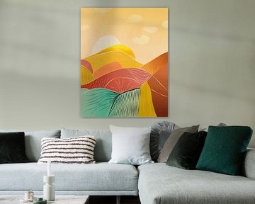 Paysage abstrait aux couleurs de l'été sur Tanja Udelhofen