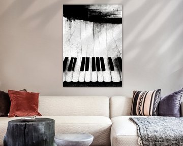 Klaviertastatur Musikinstrument schwarz und weiß #Klavier #Musik von JBJart Justyna Jaszke