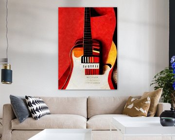 Gitaar muziek instrument #gitaar #muziek van JBJart Justyna Jaszke