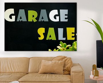 sign garage sale by Aan Kant