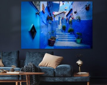 Beautiful blue city in Morocco by Roy Poots