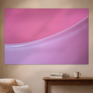 Ligne courbe en rose