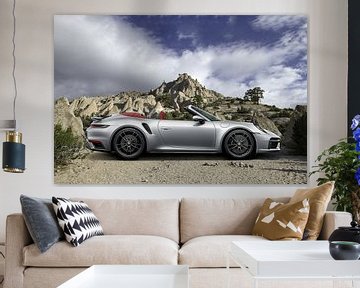 Porsche 911 Turbo S Cabriolet, German sports car by Gert Hilbink