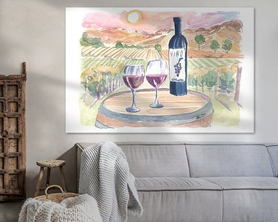 Example of the artwork in a room
