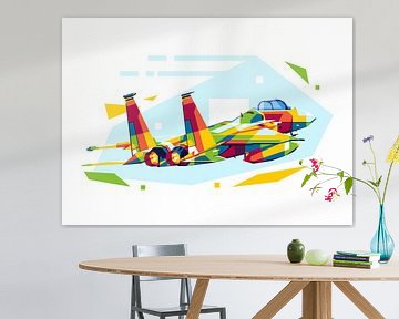 F-15 Tomcat in WPAP Illustration by Lintang Wicaksono