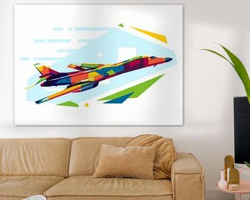 Le B-1B Lancer dans l'illustration WPAP sur Lintang Wicaksono