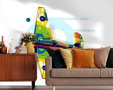 Example of the artwork in a room