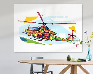 AH-1Z Viper in WPAP Illustration by Lintang Wicaksono