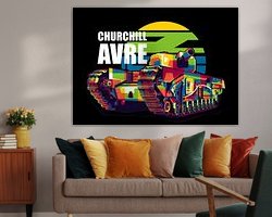 Example of the artwork in a room