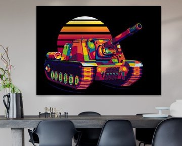 ISU-152 in Pop Art Illustratie van Lintang Wicaksono