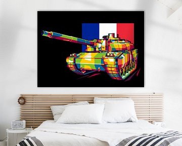 AMX 56 Leclerc in WPAP Illustratie van Lintang Wicaksono