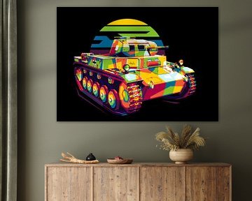 Panzer II in WPAP Illustratie van Lintang Wicaksono