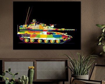 Merkava MBT in WPAP Illustratie van Lintang Wicaksono