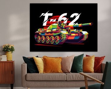 T-62 MBT in WPAP Illustratie van Lintang Wicaksono