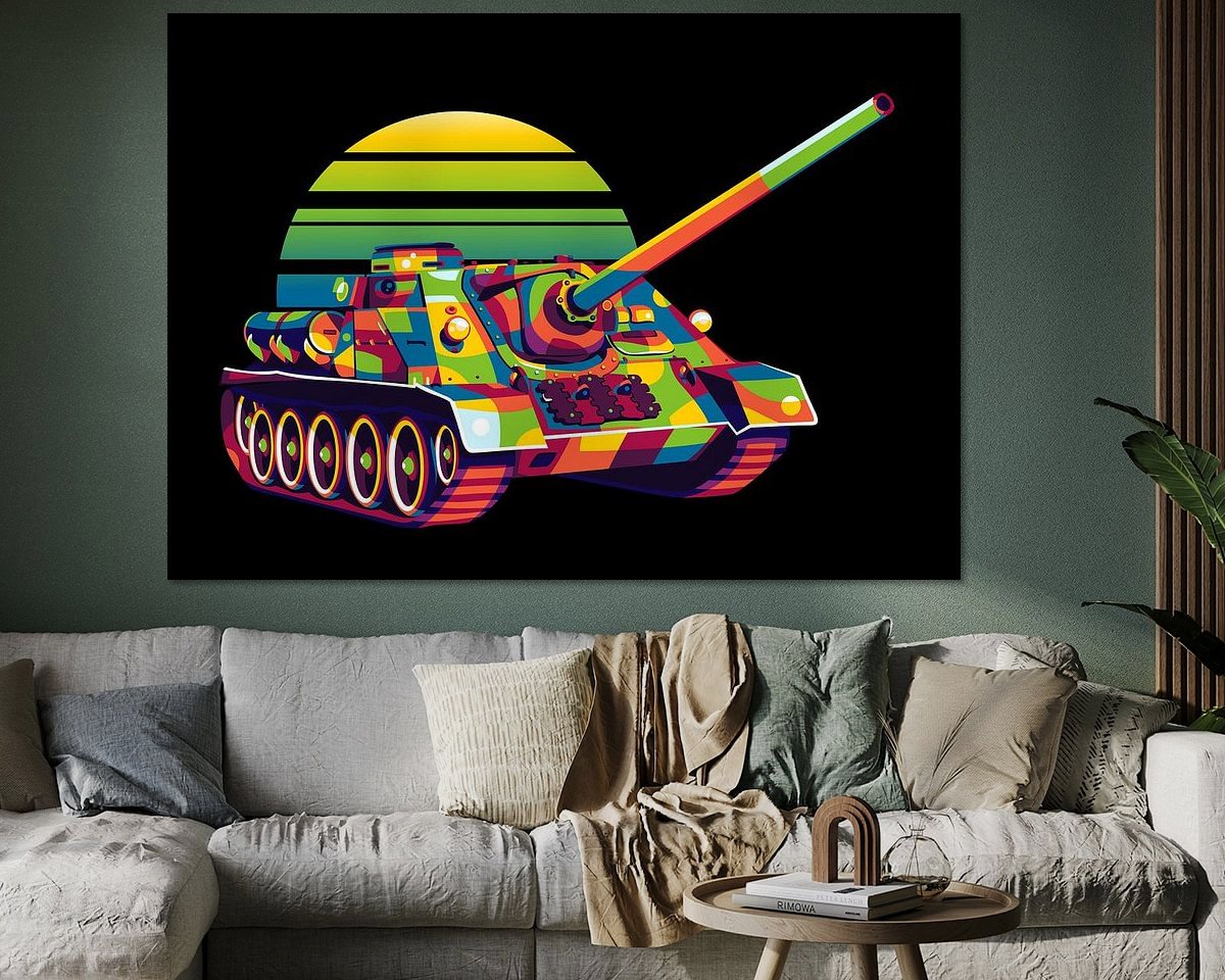 Example of the artwork in a room