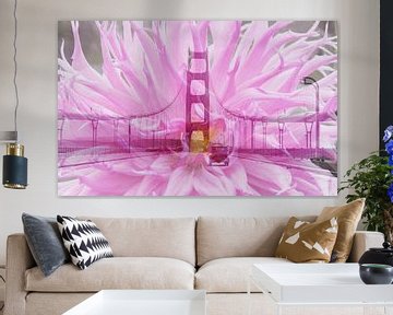 San Francisco Golden Gate Bridge - Double Exposure von Melanie Rijkers