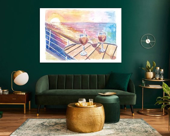 Example of the artwork in a room
