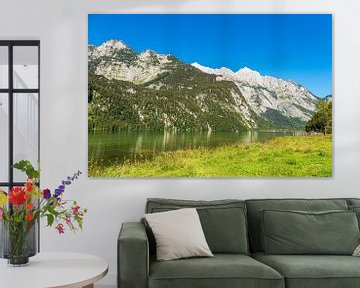 Vue sur le lac Königssee dans la région de Berchtesgaden en Bavière sur Rico Ködder