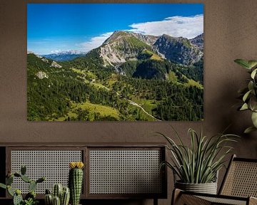 Blick vom Berg Jenner auf die Landschaft im Berchtesgadener Land von Rico Ködder