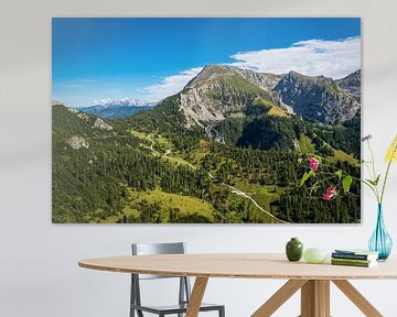 Blick vom Berg Jenner auf die Landschaft im Berchtesgadener Land von Rico Ködder