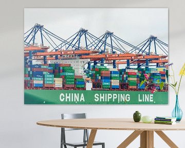 Container schip van Sjoerd van der Wal