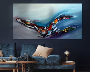 Abstract Blue van Gena Theheartofart