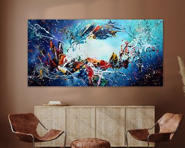 Blue Infinity van Gena Theheartofart