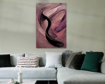Go with the flow - Pink van Gisela - Art for you
