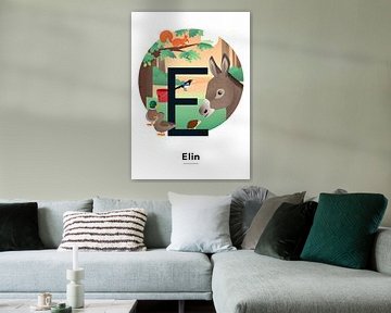 Name poster Elin by Hannah Barrow