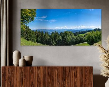 Berglandschap in de Alpen van Vorarlberg in Oostenrijk van Sjoerd van der Wal Fotografie