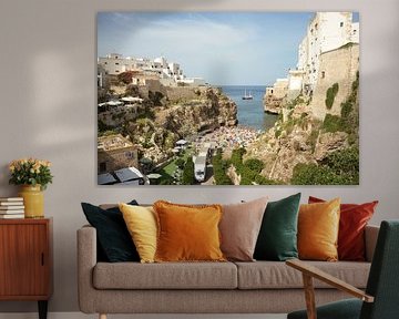 Sur la baie de Matera, dans le sud de l'Italie.