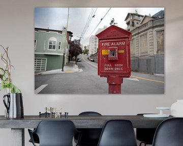 Rode fire alarm box | San Francisco | Verenigde Staten van Monique Tekstra-van Lochem