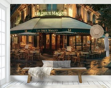 Ein Café in Paris am frühen Morgen / Le Deux Magots