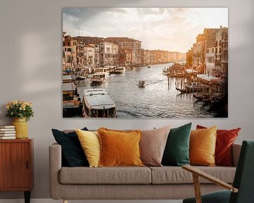 Zonsondergang over het Grand Canal van Marcel Vervuurt