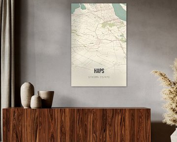 Vintage landkaart van Haps (Noord-Brabant) van Rezona