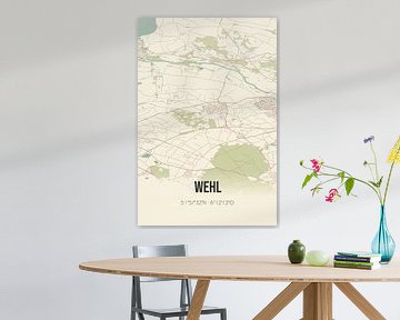 Vintage landkaart van Wehl (Gelderland) van MijnStadsPoster