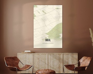 Vintage map of Boijl (Fryslan) by Rezona