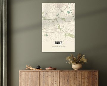 Vintage landkaart van Enter (Overijssel) van Rezona