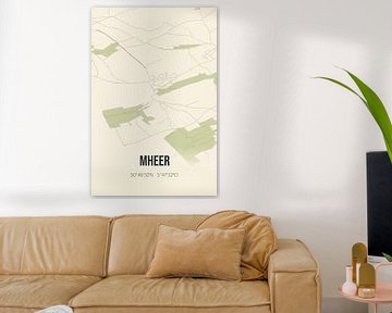 Vintage map of Mheer (Limburg) by Prints of Place
